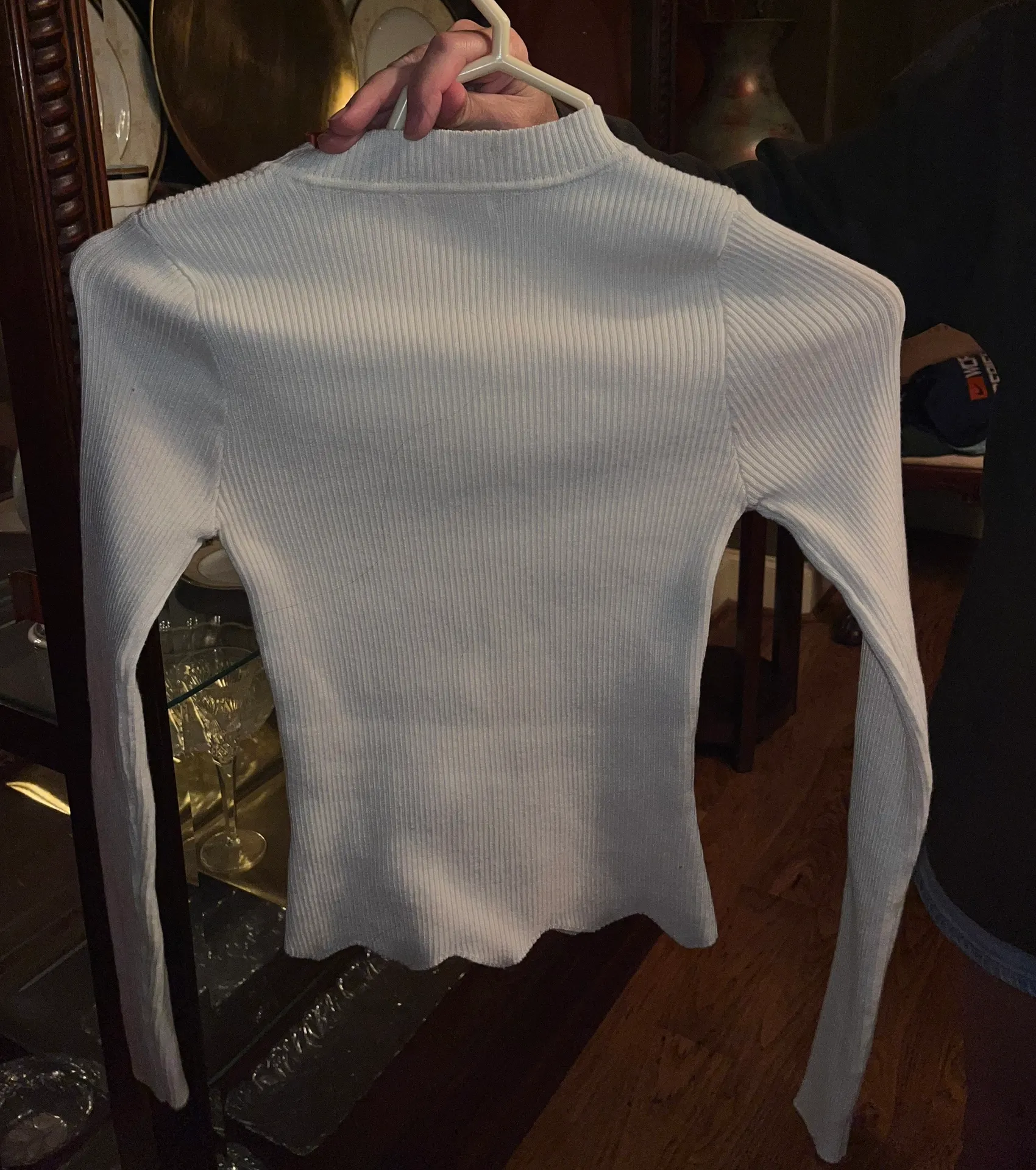 Knit Fitted Sweater Top - Image 4