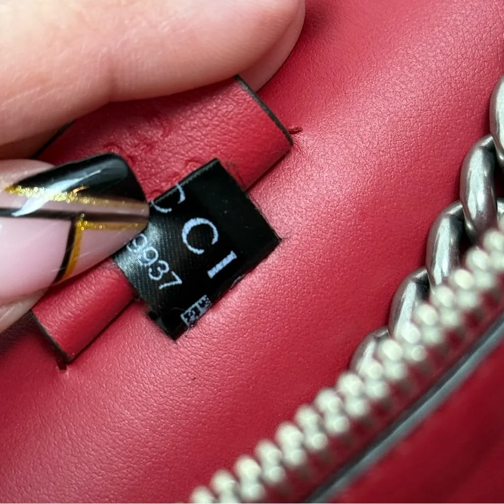 Gucci Suede Vitello Velvet Small Dionysus‎ Shoulder Bag Vulcanic Red - Image 13