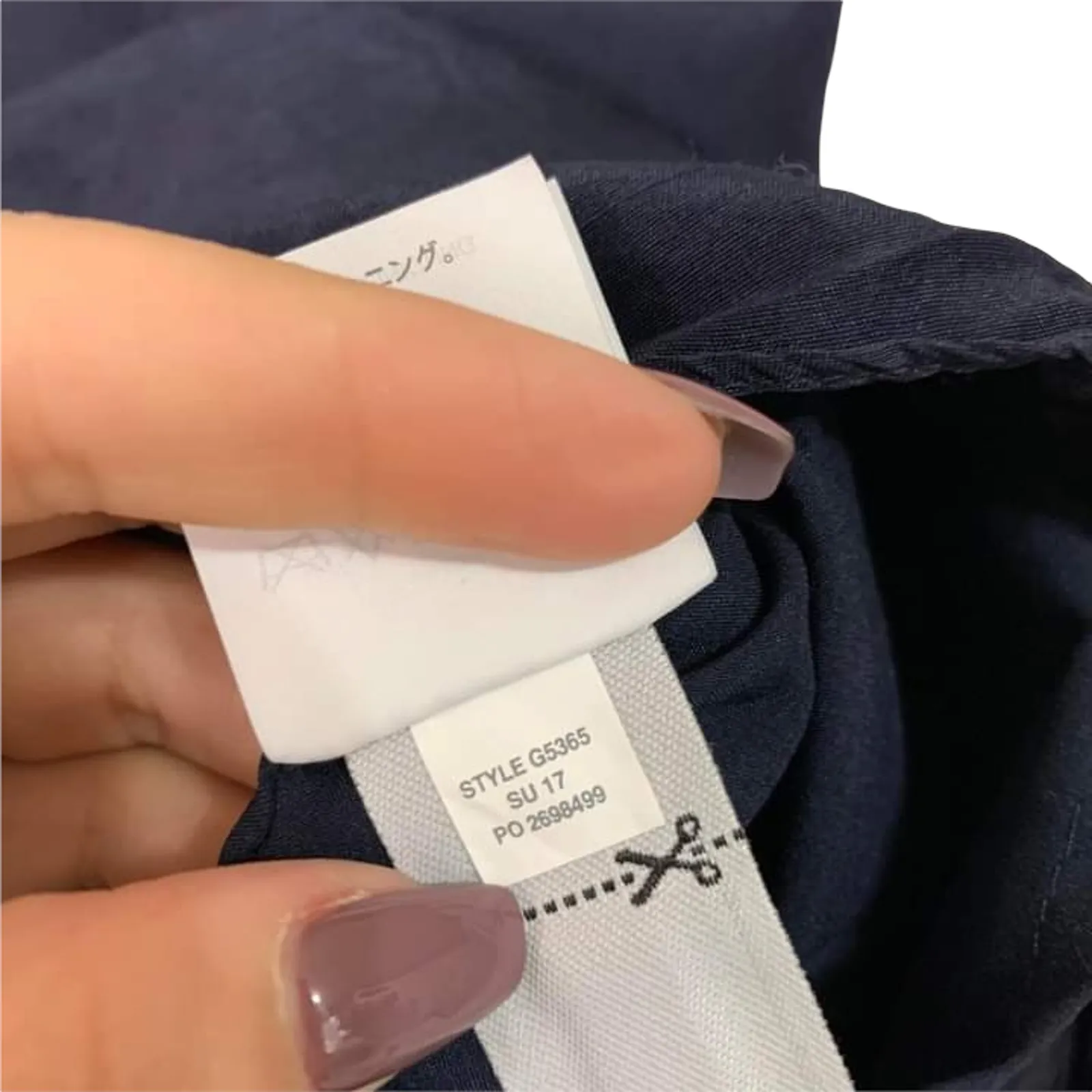 J.CREW Navy‎ Peplum Silk Tie Top Size 4 #G5365 Blue - Image 5