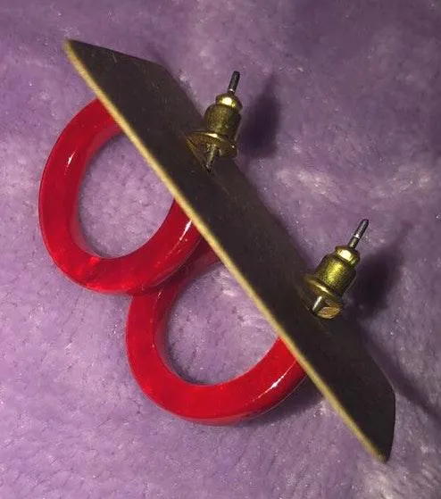 Red Earrings - Image 2