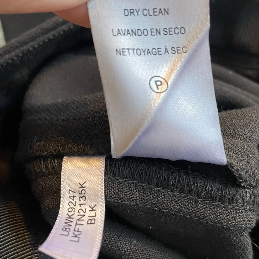 KARL LAGERFELD Slim Fit Straight Leg Mid Rise Career Work Pant in Black Size 4 - Image 12