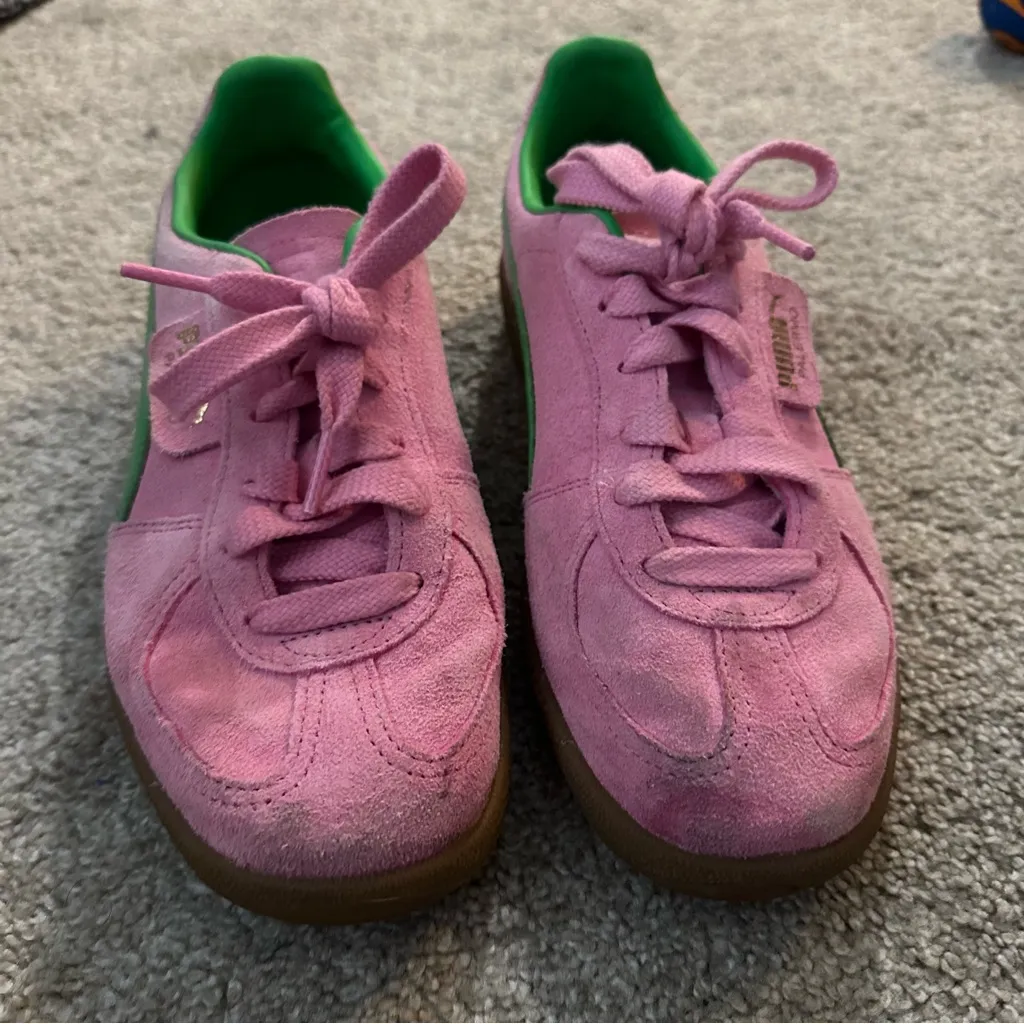 Puma Palermo sneakers pink and green - Image 3