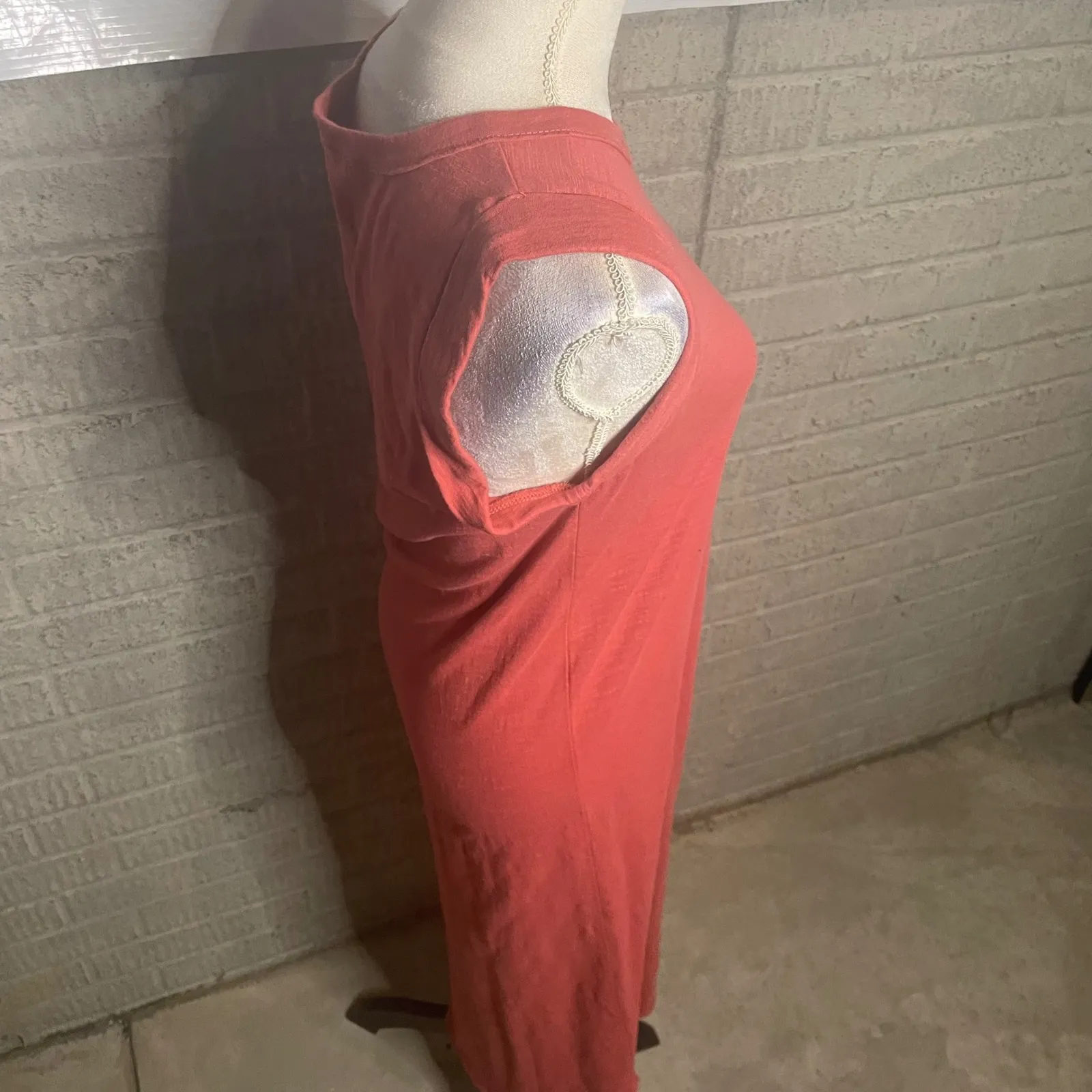 Z Supply Womens Tank Dress Sleeveless Casual Coral Maxi Dress Size‎ Small - Image 2