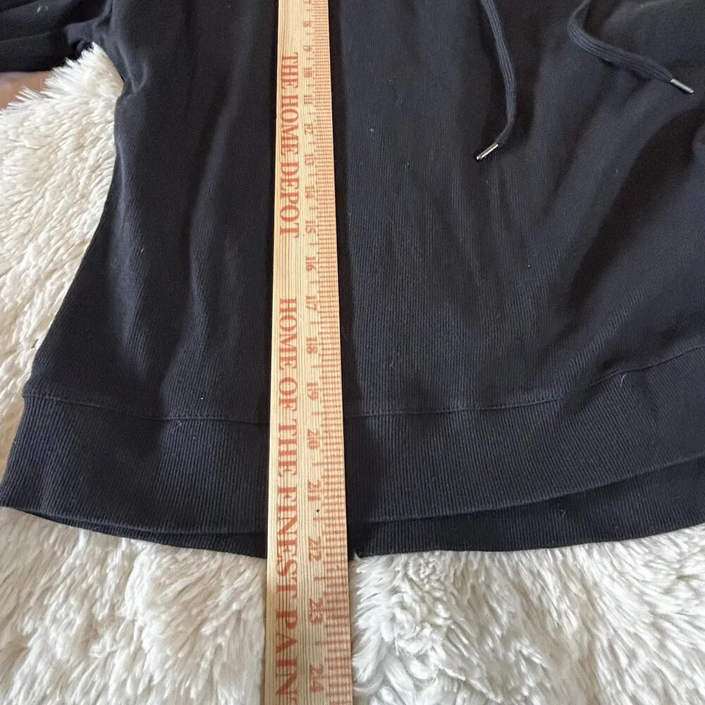 BCG Black Hoodie Pullover Jacket Size M Lesotho White Piping Trim Athleisure NWT - Image 6