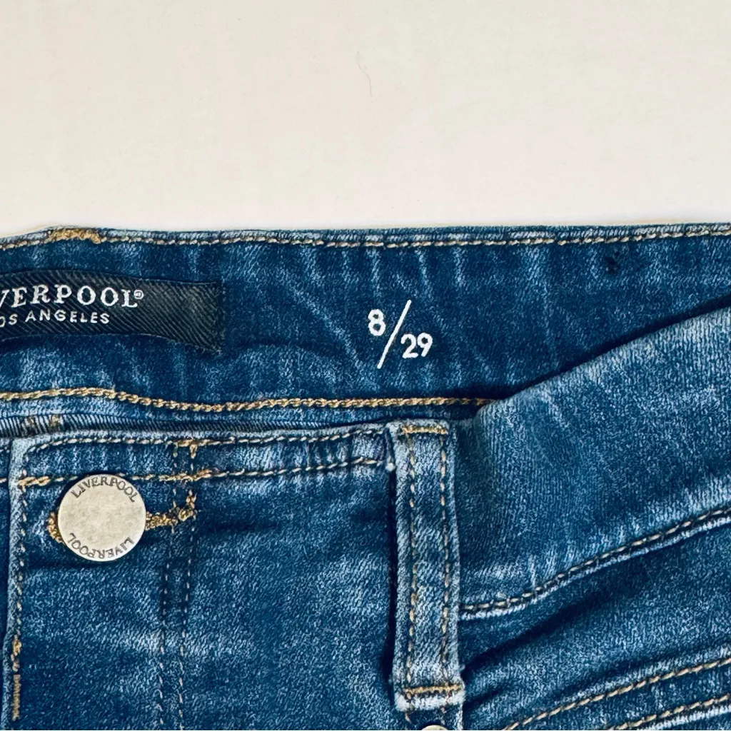 Liverpool Pull On Ankle Skinny Jeans City Casual Travel Stretchy Size 8 - Image 5
