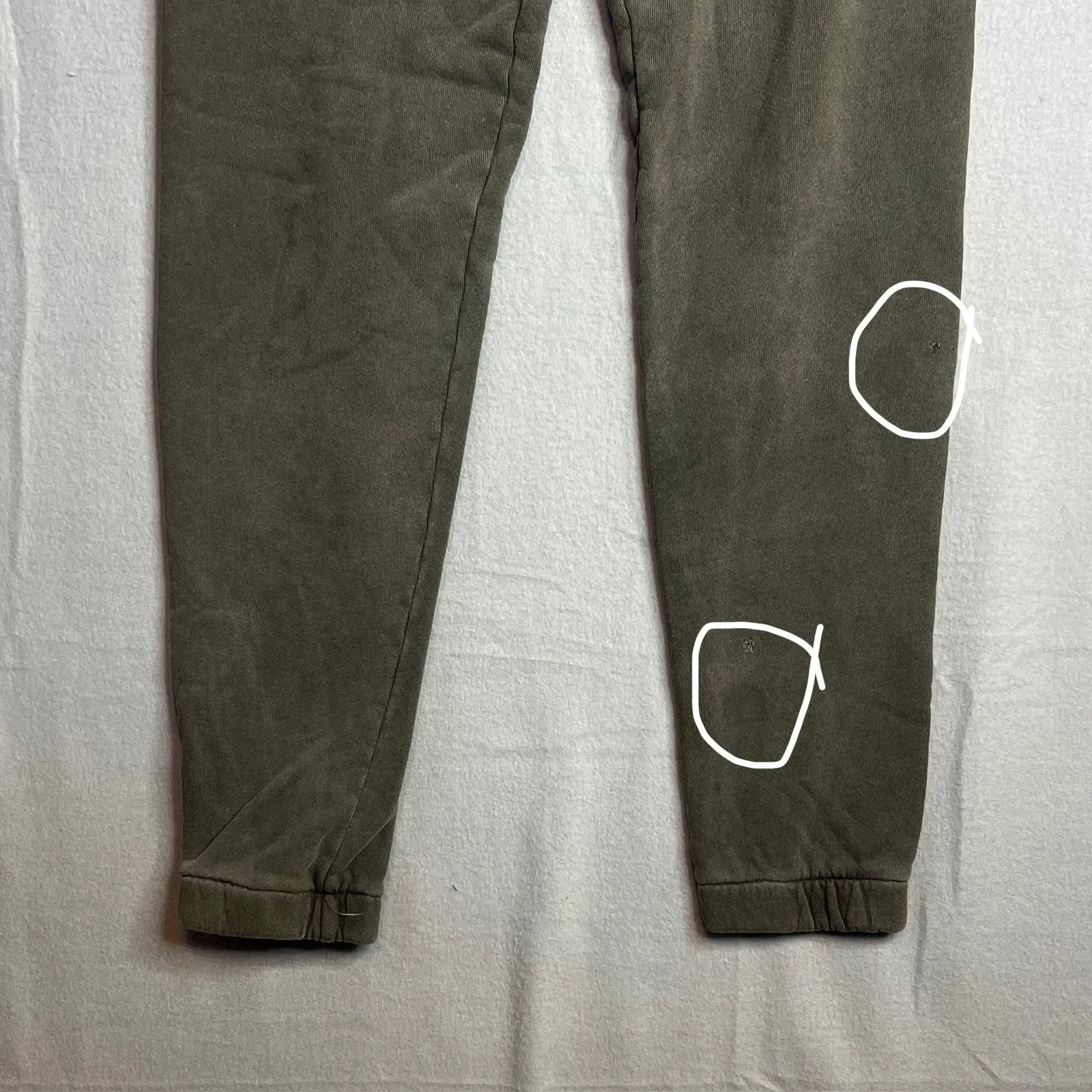 Joah Brown Empire Jogger Womens Size XS/S Green-Gray French Terry Sweatpants USA - Image 8