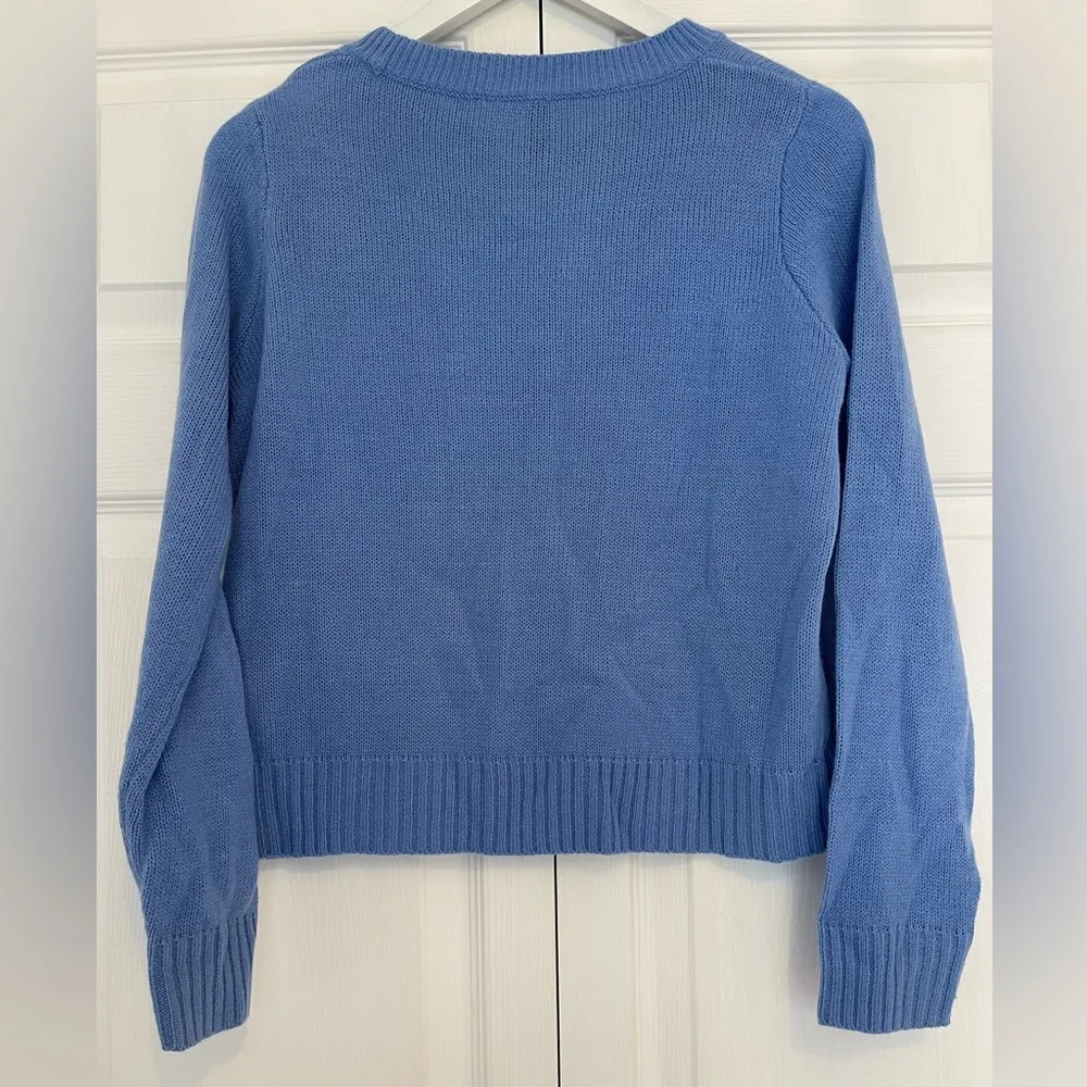 NWOT H&M basic classic blue sweater size small - Image 3