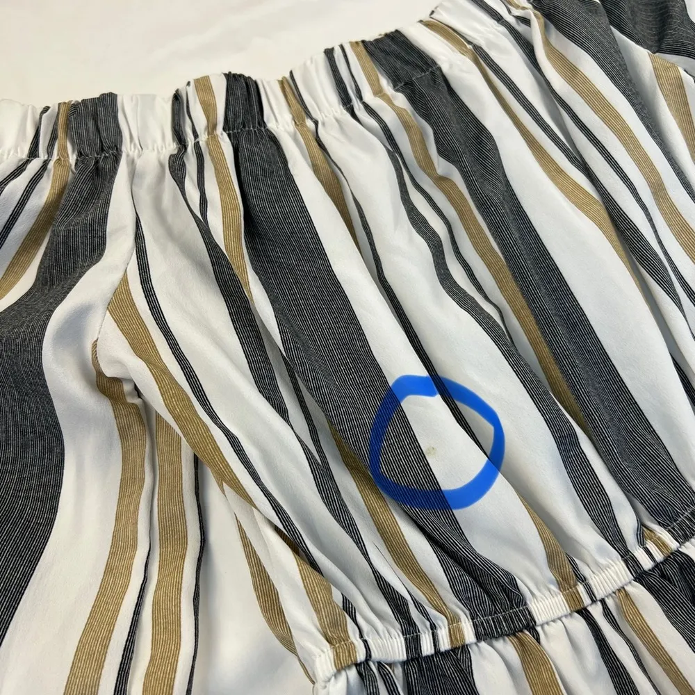 Blush Long Sleeve Striped Dress, Size: Small - Image 10