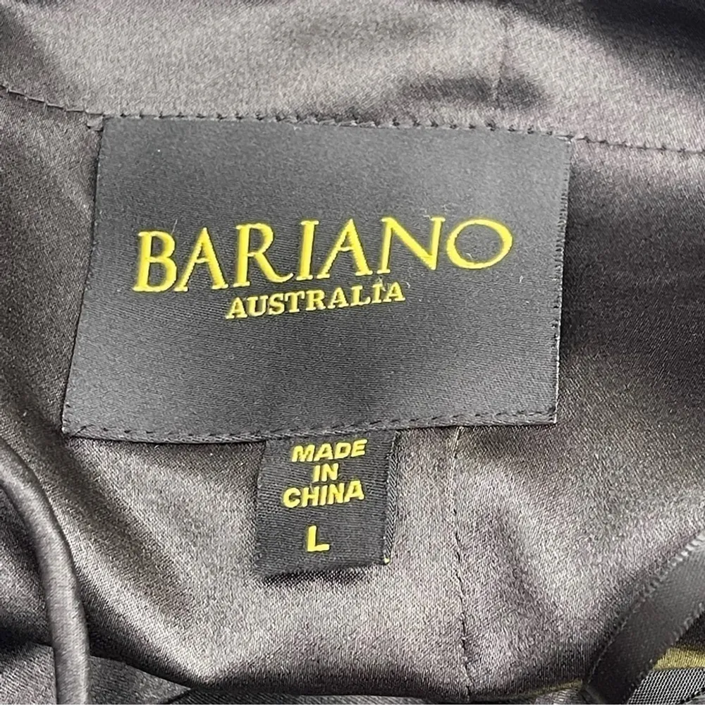 Vintage BARIANO Australia Classic Black Satin Strapless Pencil Dress Sz L - Image 10