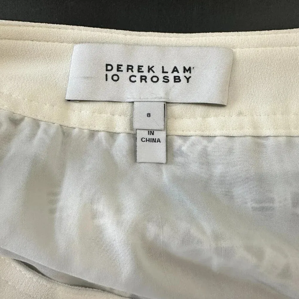 RARE! Derek Lam 10 Crosby Lace Overlay Wrap Skort Shorts - size 8 - Image 7