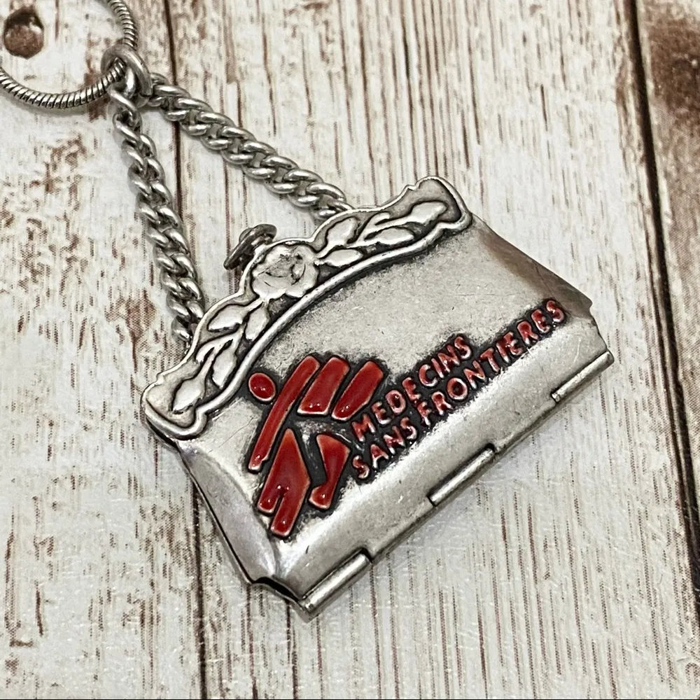 Rare Pilgrim MSF Triple Chain Pendant Necklace - Image 11