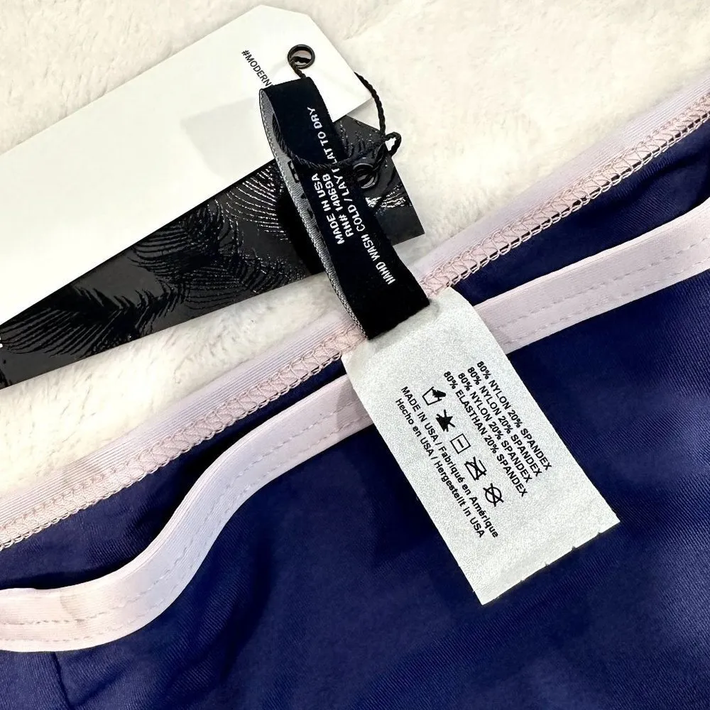 NWT Tavik Jayden Full Swim Bikini Bottom Color Blocked Cobalt - Image 4