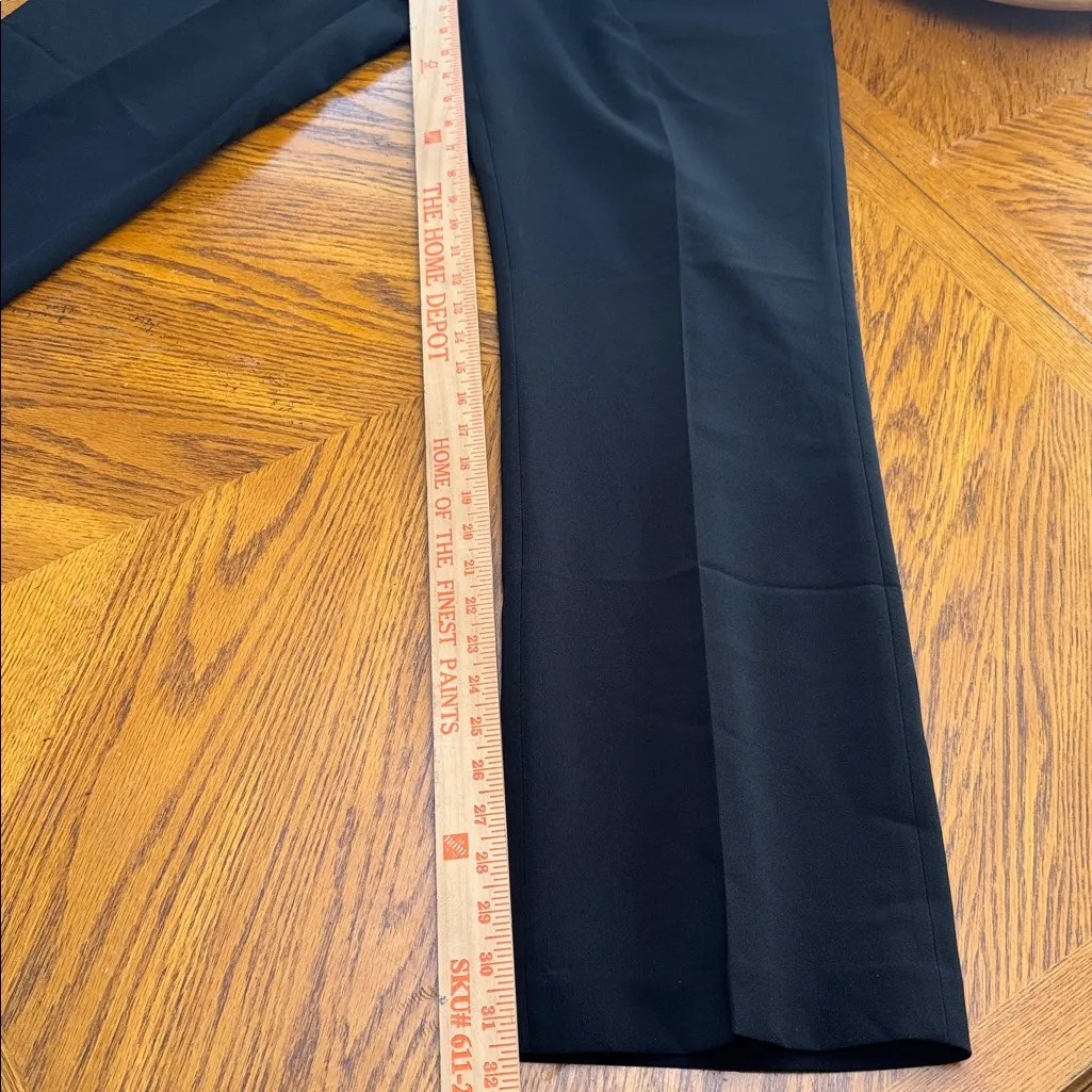 Le Suit Women's Polyester Blend Straight Leg Black Dress Pants Size 12 - Image 6