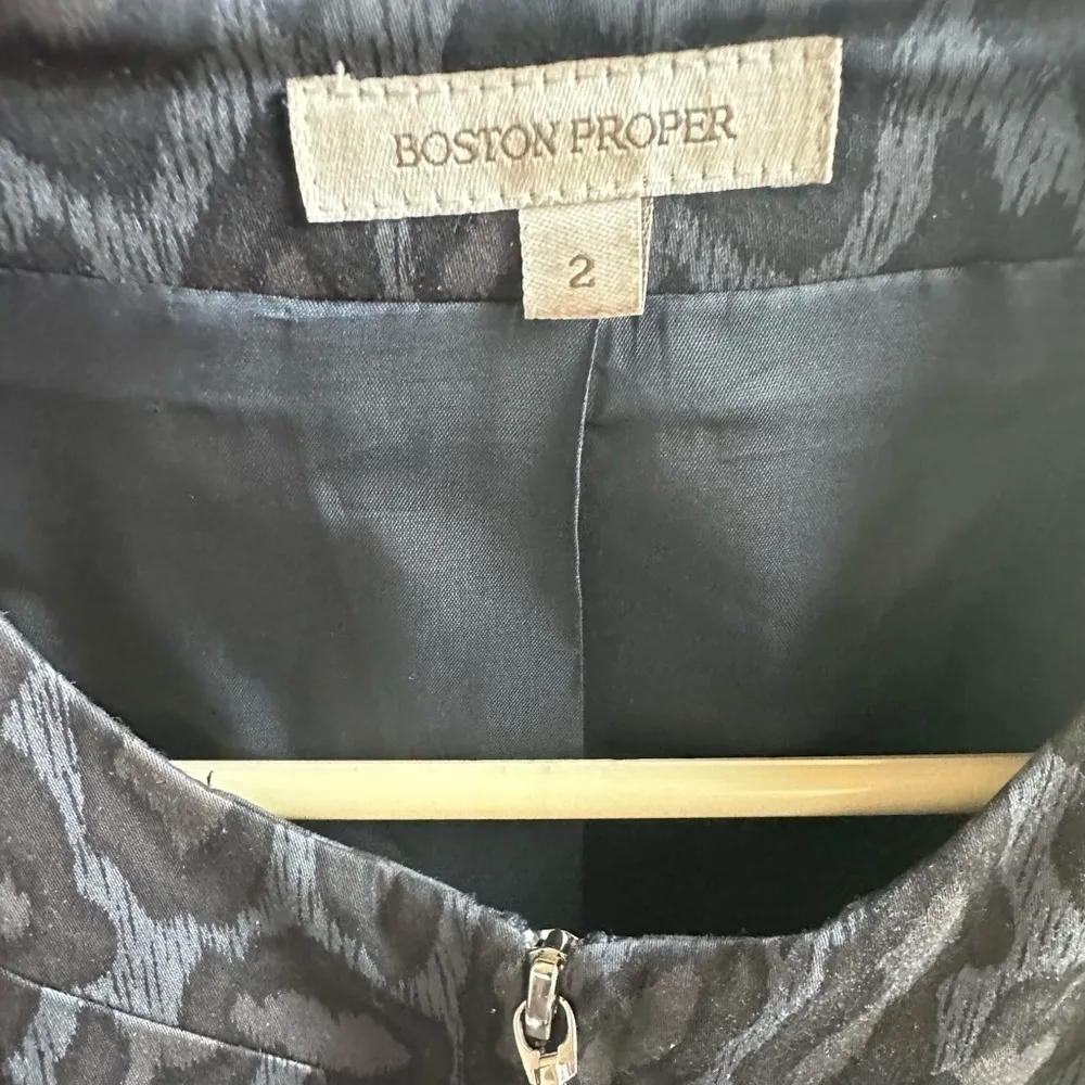 Boston Proper Leopard Animal Print Blazer Jacket - Image 11