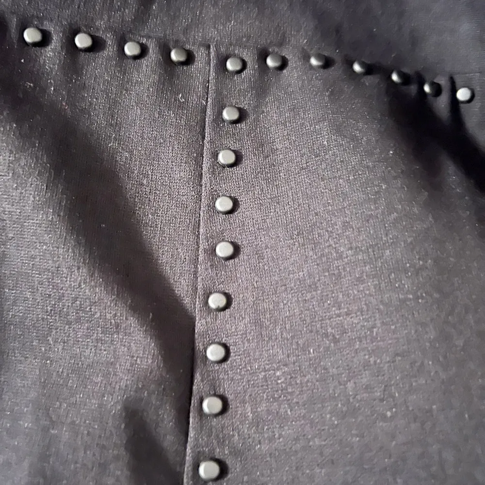 CLASSIQUES ENTIER Nordstrom Black Studded Italian Ponte Knit Skirt Dress 8 NWT - Image 6