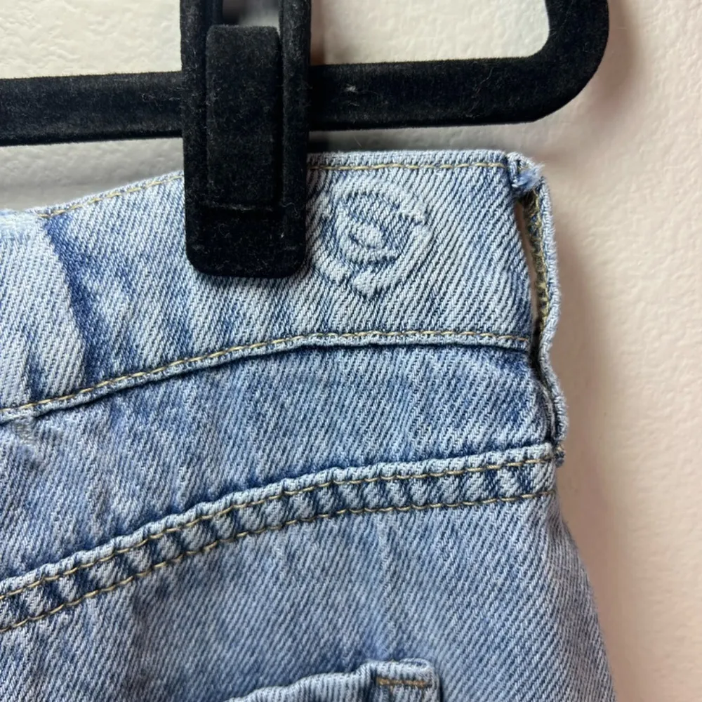 PTCL Denim Maxi Jean Skirt Blue Faded Light Wash Boho Western Y2K Womens Size 31 - Image 13