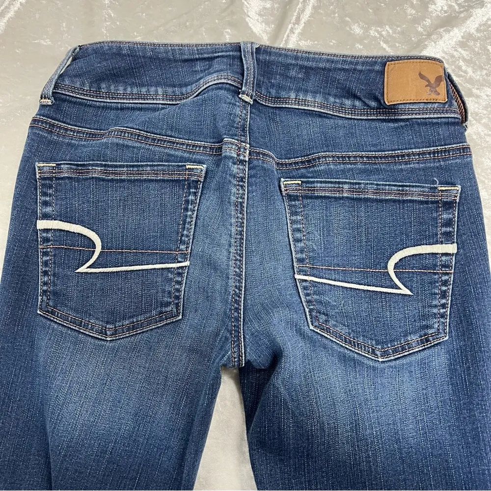 American Eagle 2 Jeans Womens super Stretch kick boot - Image 5