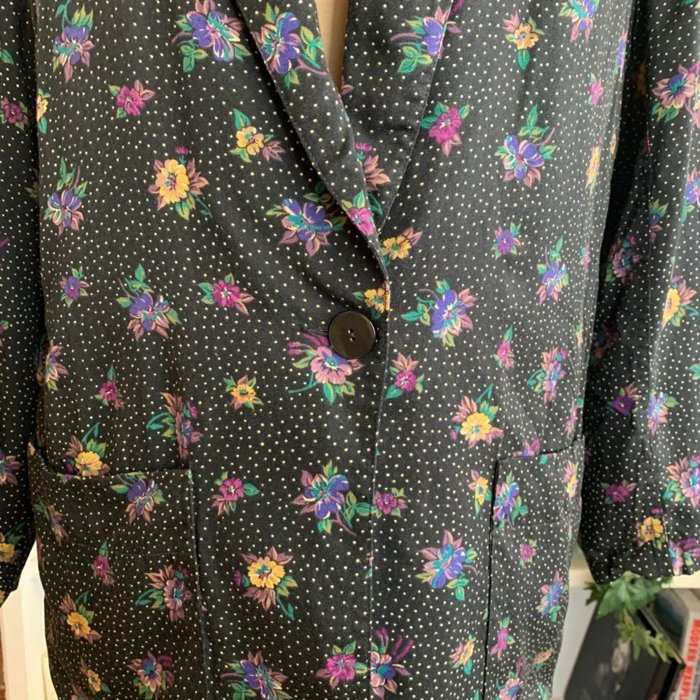 Vintage 90s Oversized Blazer Jacket One - Image 3