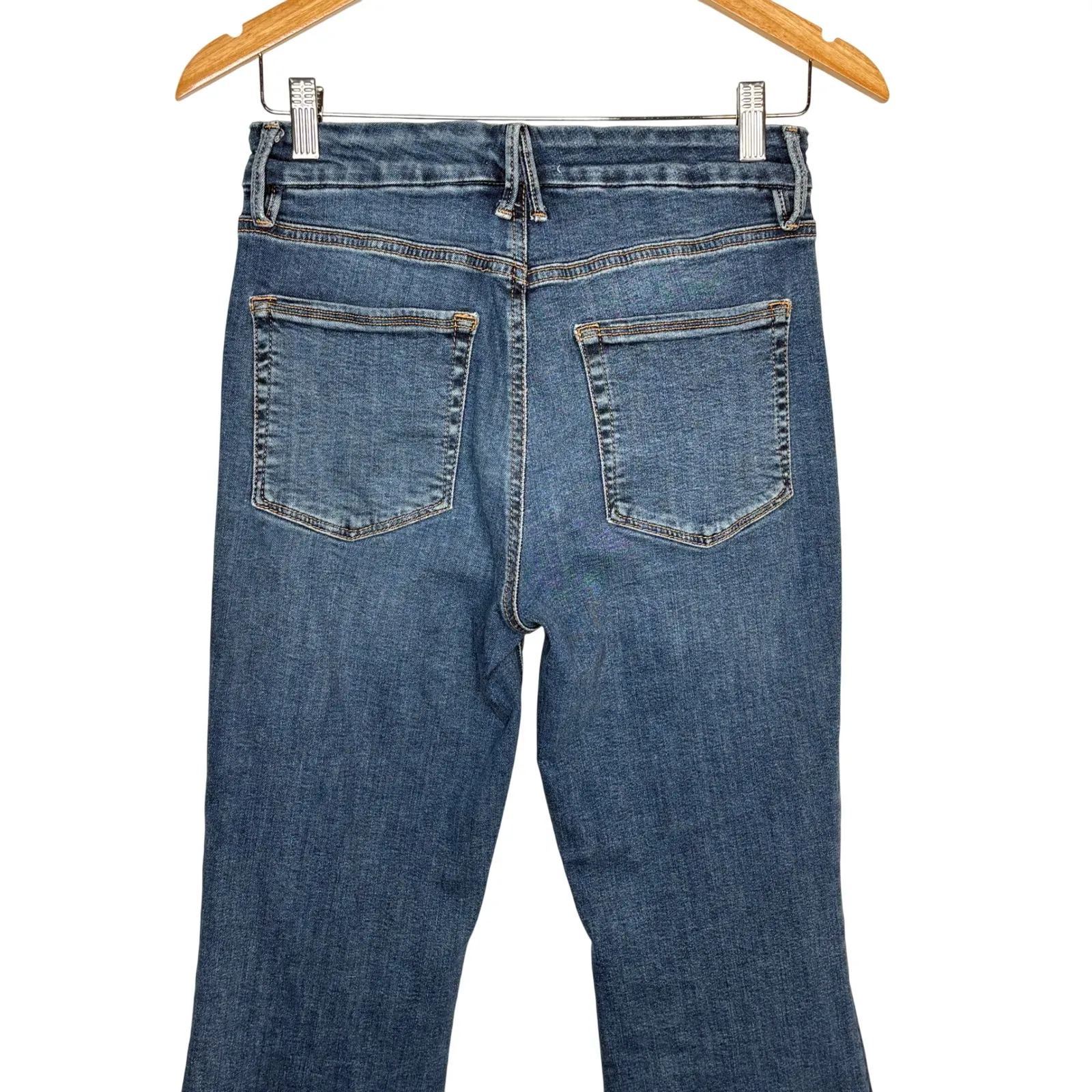 Good American Good Petite Flare Jeans Medium Wash Women Size 8 29 - Image 11
