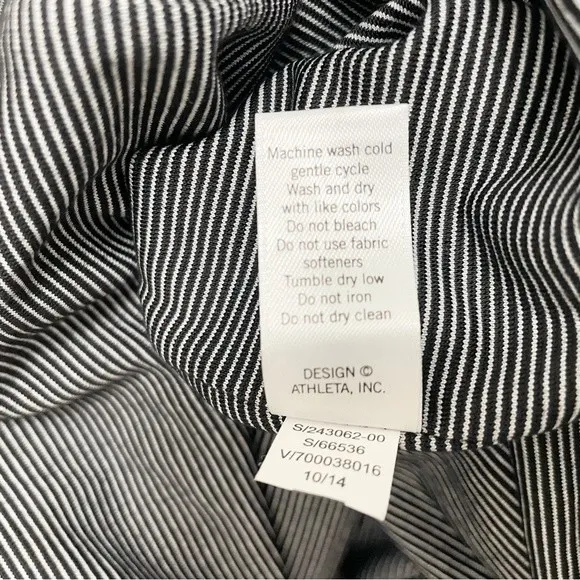 Athleta Westwood Knit Dress Black & White Microstripe Athletic Dress Size Small - Image 11