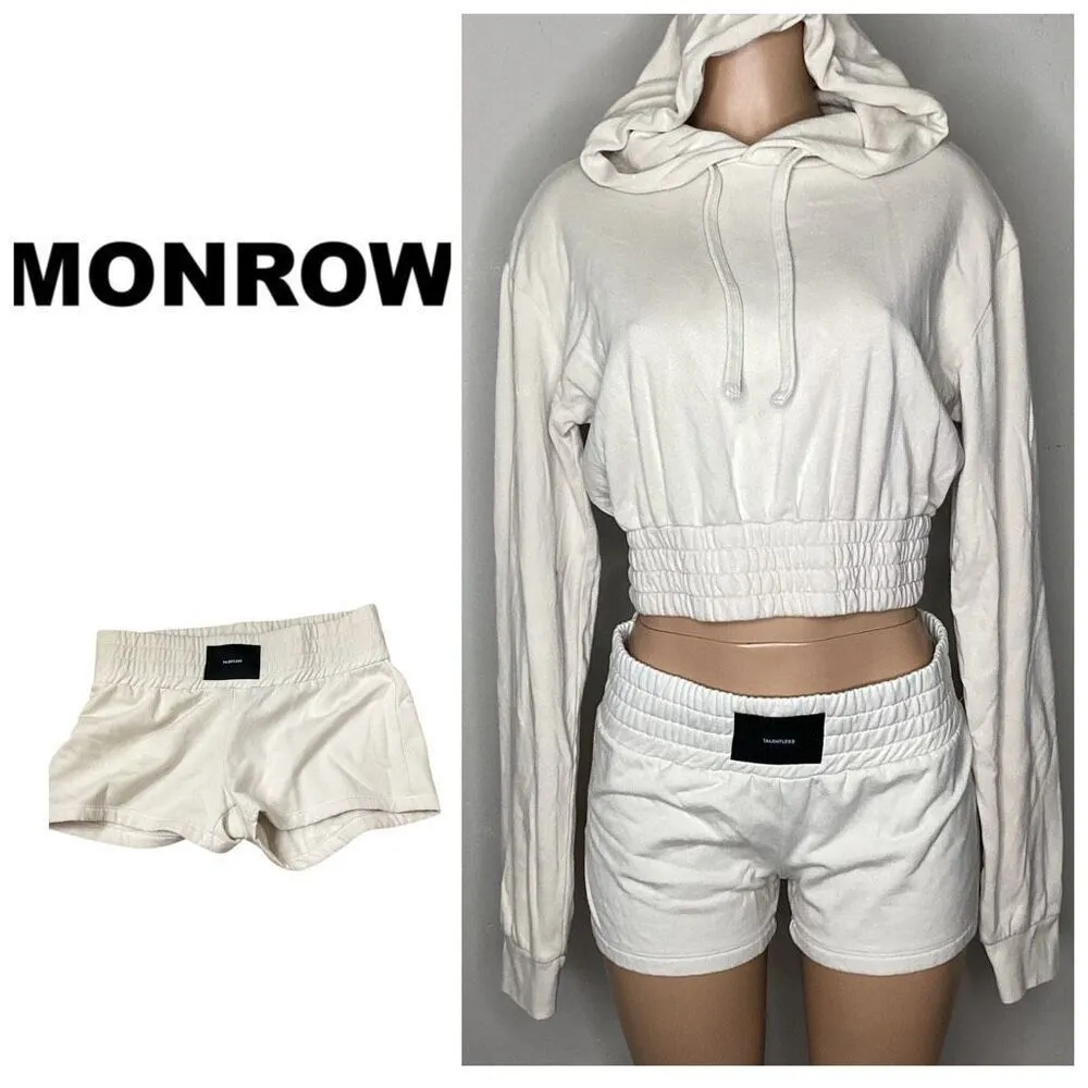 New. Monrow sweat shorts. Small. Retails $69 - Image 2