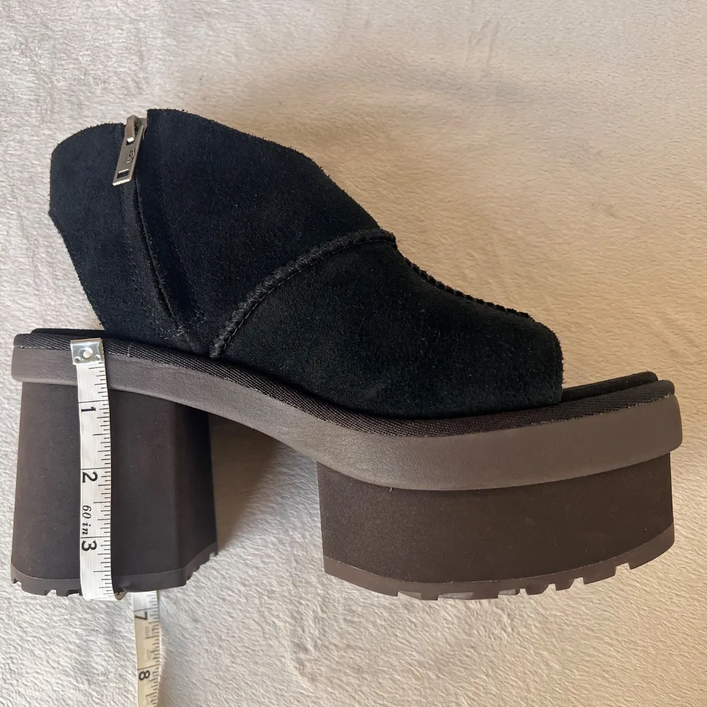 UGG Women's Black New Heights 4" Platform  Sandals  Size US 9 - Image 15