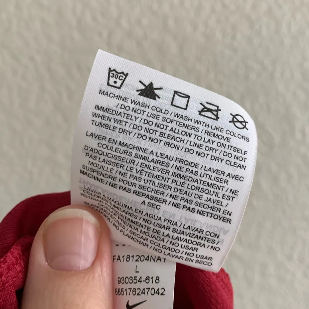 Nike Dri-fit NWT red lightweight jersey layered strappy loose tank top - Image 7