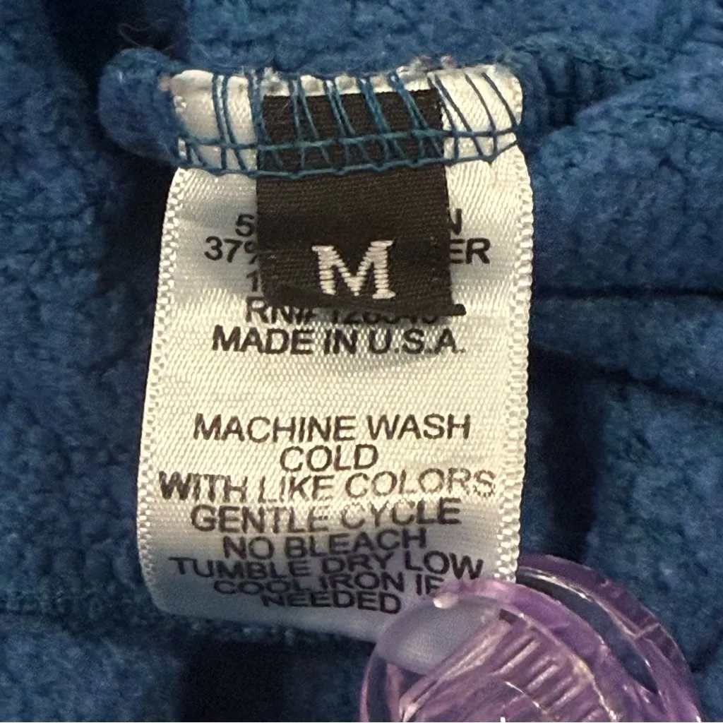 Aviator Nation Rainbow Rib Sweatshirt Medium Teal Blue Crewneck Lounge Beachy - Image 9