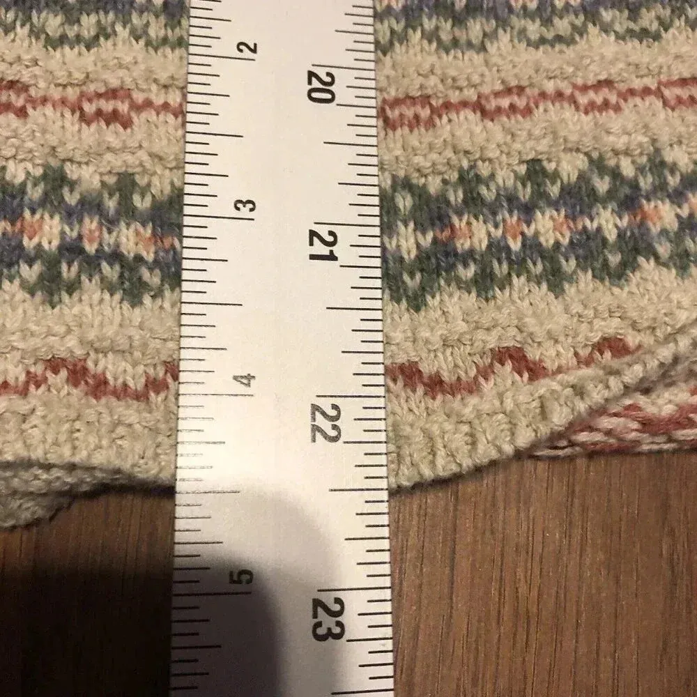 Vintage 80s 90s Knitted Eddie Bauer Sweater Vest Med Gorpcore Cottage Women - Image 4