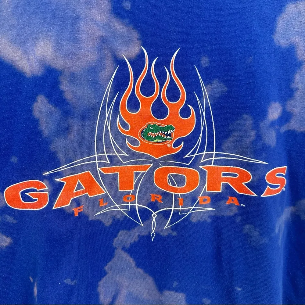 Florida Gators Custom Bleach Splatter Crop Top Size XL - Image 4
