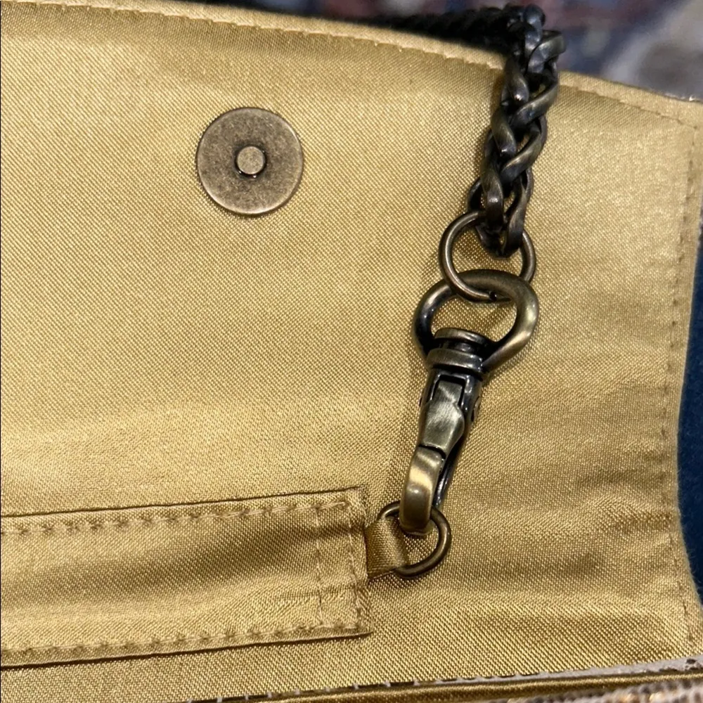 Inge Christopher gold shoulder bag/ clutch - Image 7