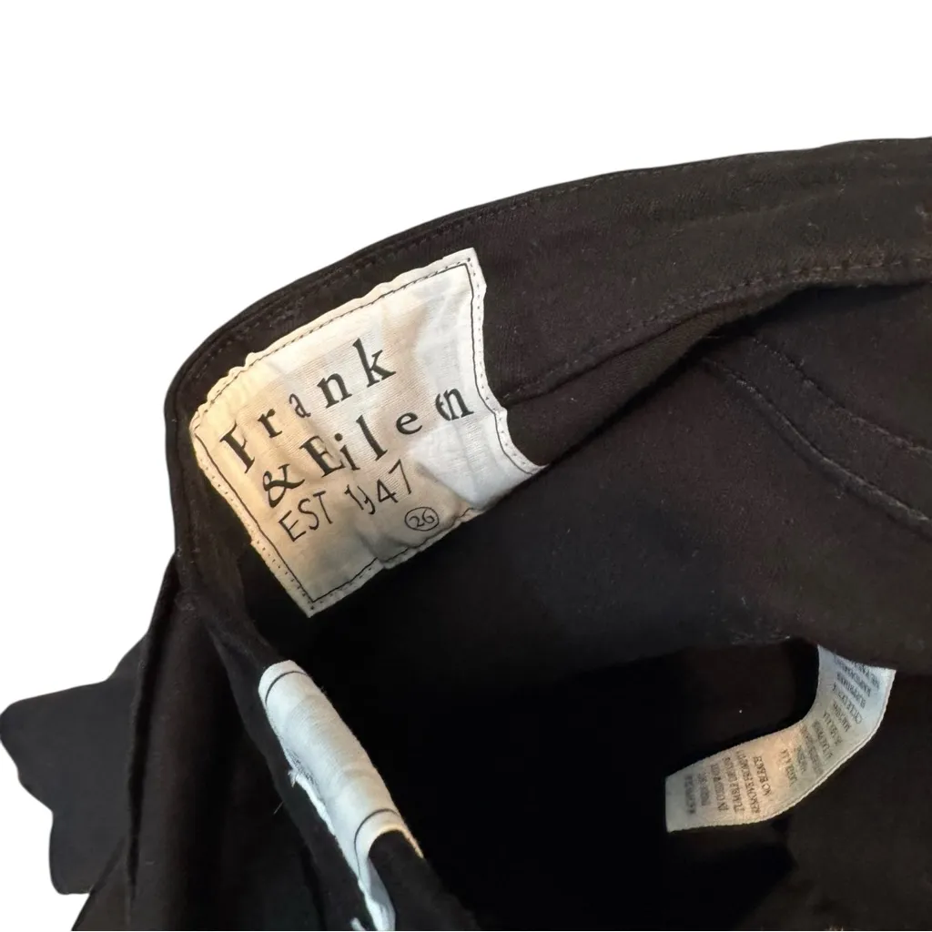 Frank & Eileen Sligo Skinny Jeans Jet Black 26 Italian Performance Denim - Image 4