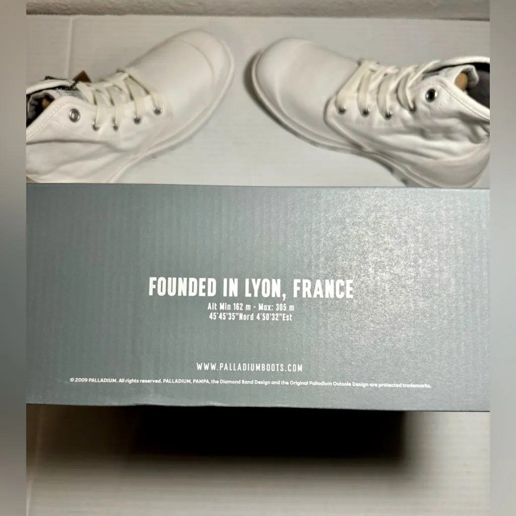 Palladium Boot Pampa Hi Women’s Size 6 Original Urban White Indie Medium New - Image 16