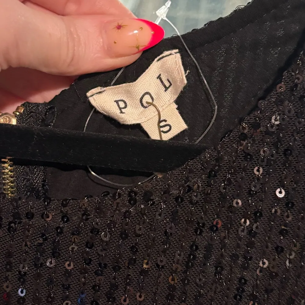 POL Small Sequin Black Maxi Gown‎ - Image 5