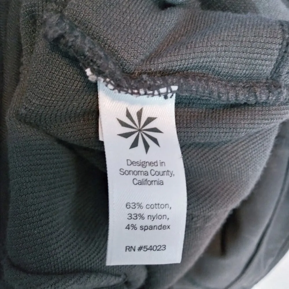 Athleta Gray Cord High Waisted Metro Leggings Athletic Stretchy Size  M - Image 7