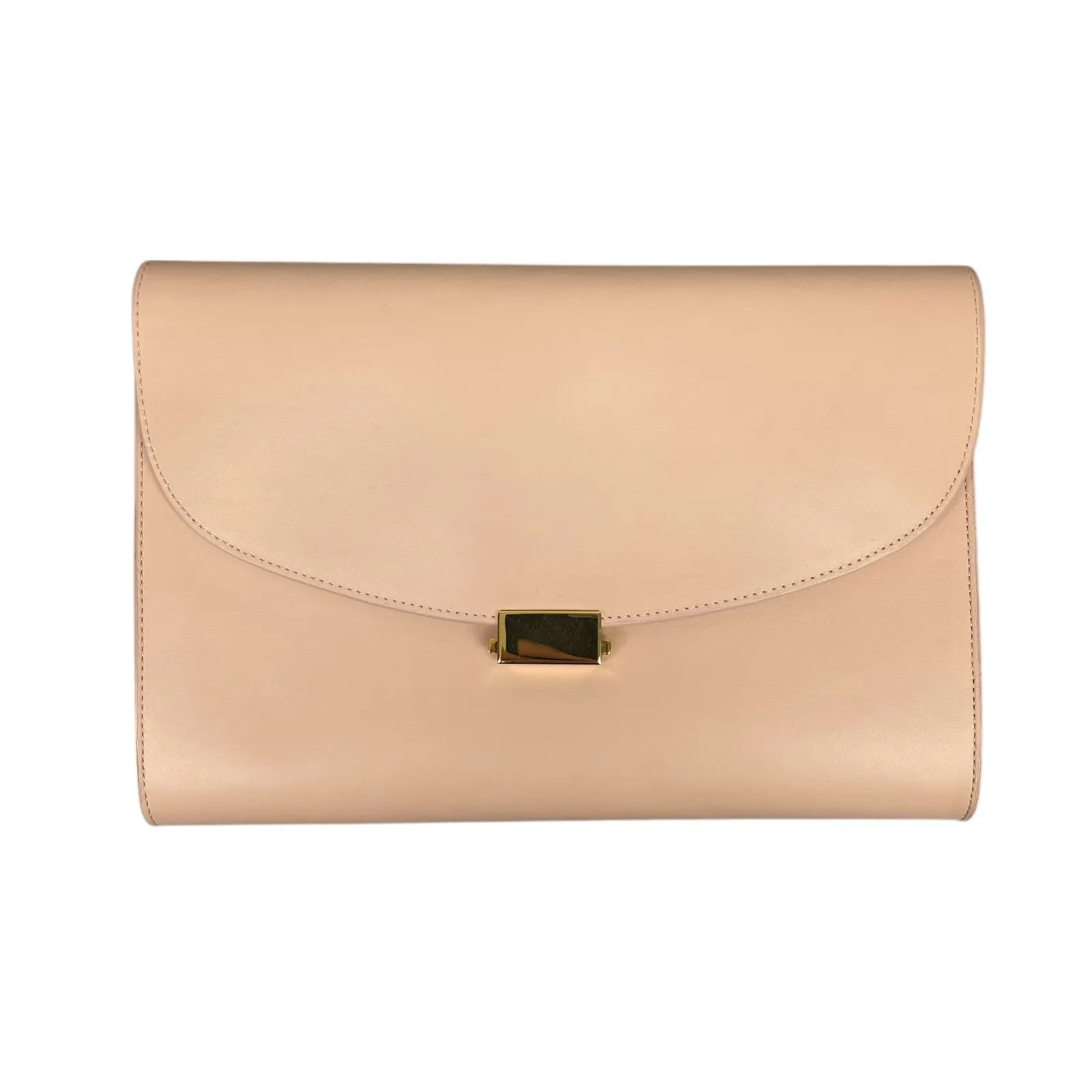 Mansur Gavriel Envelope Clutch Sand Beige Cards Flap Over Leather Pouch Purse OS - Image 2