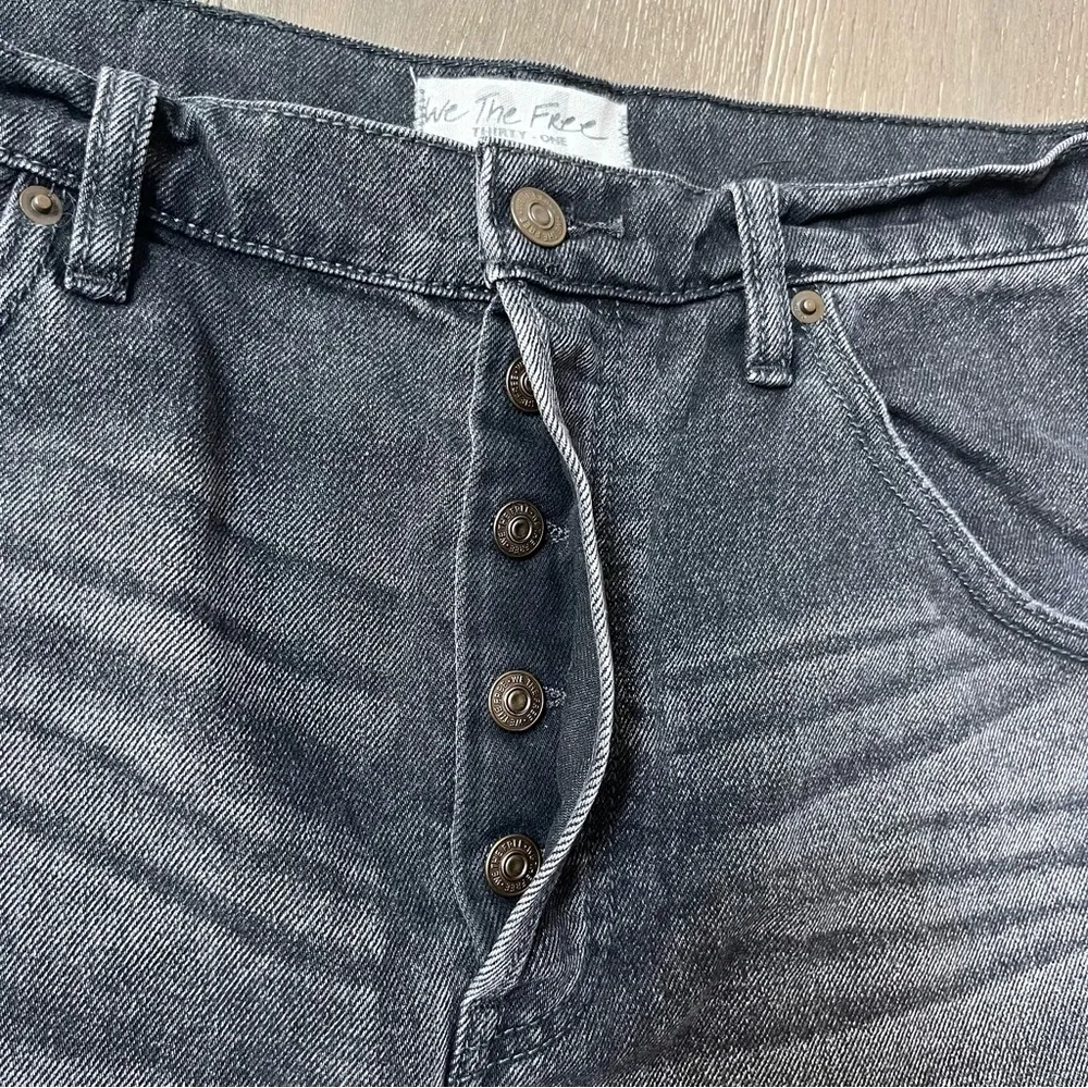 We the Free Brea cutoff black denim mini skirt size 31‎ - Image 8