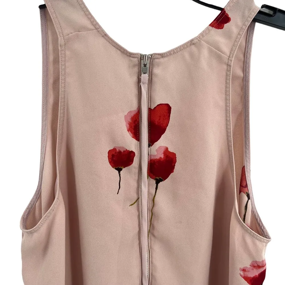 Aritzia Wilfred Pink Silk Floral Top Size Small - Image 3