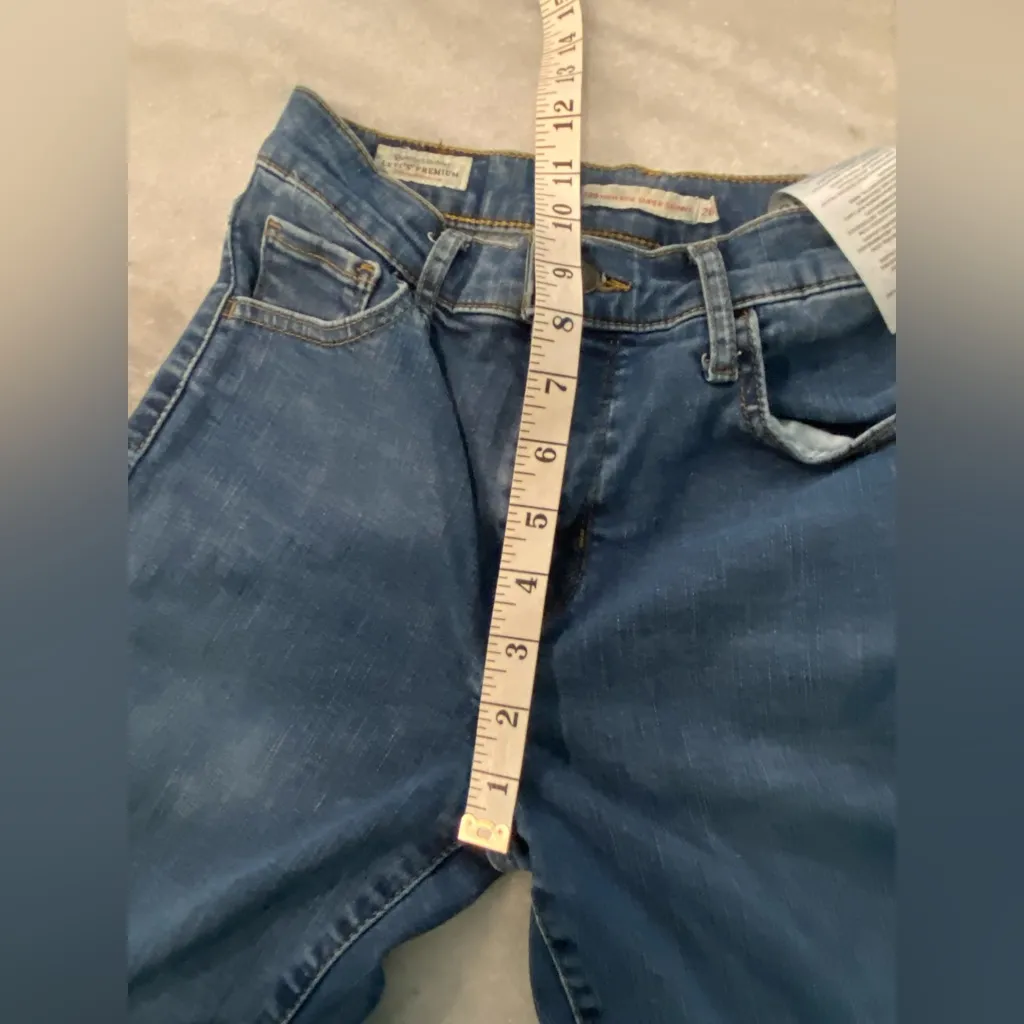 Levi’s 720 Premium Size 26 High Rise Super Skinny Medium Wash Cotton Denim Jeans - Image 8