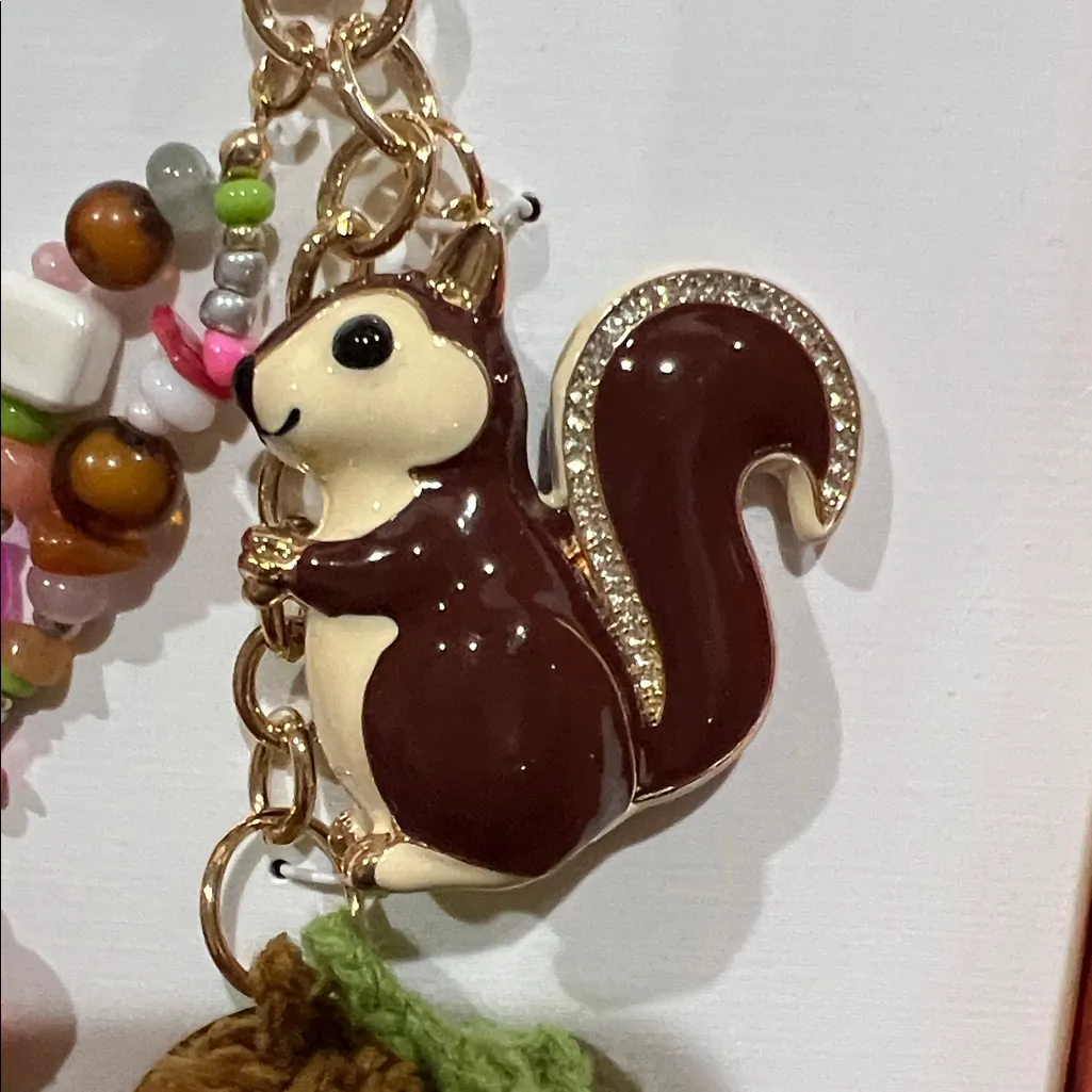 Piper K | Fall Fun Squirrel Crochet Acorn Bag Charm 🐿️ 🌰 - Image 4