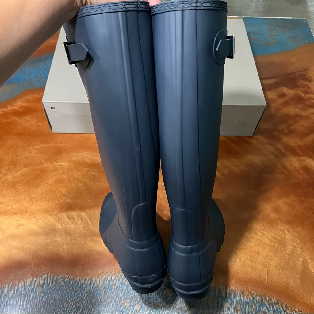 New Hunter Classic Original Tall Rain Boots size 8 - Image 10