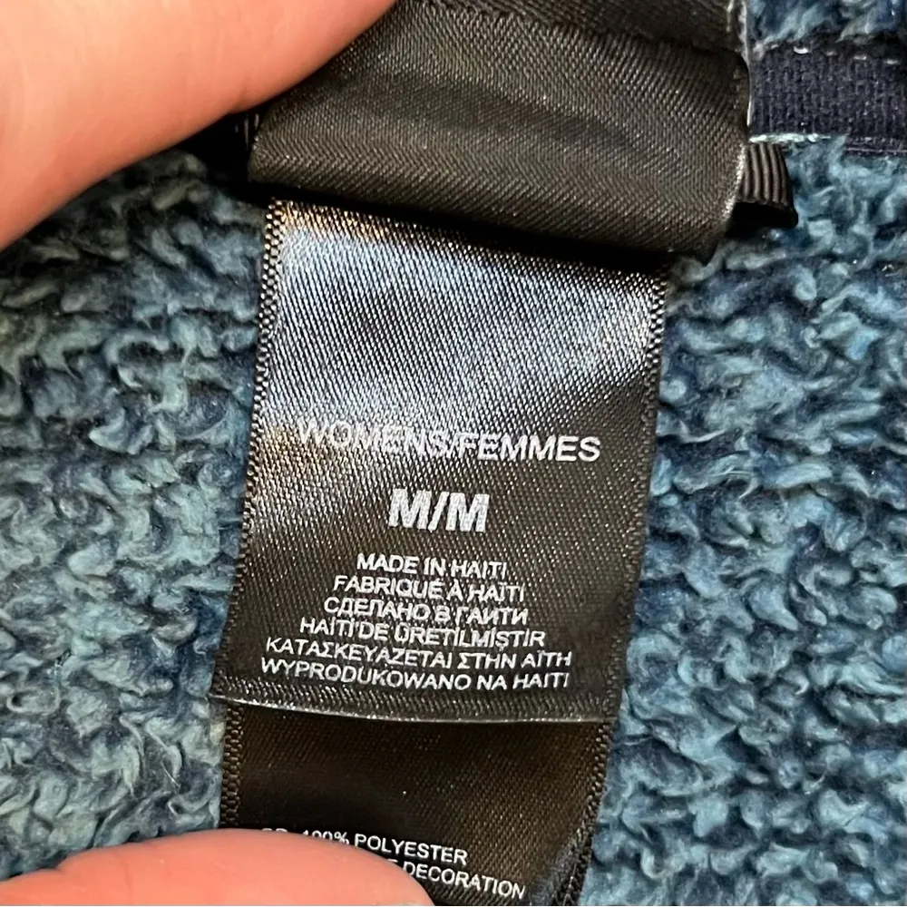 The North Face Women’s Osito Teal Fleece Jacket Size Medium - Image 3