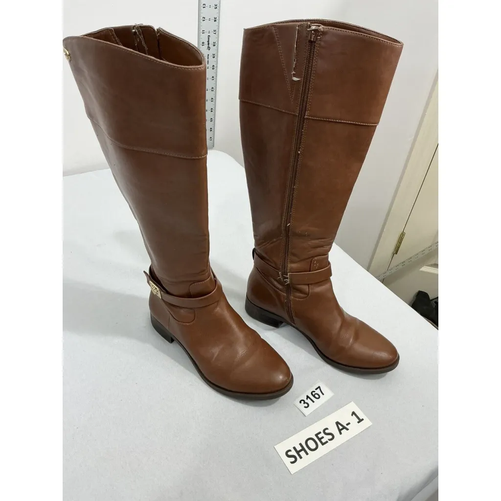 Womans Charter Club Johannes 6 M Brown Full Zip Knee Length Riding Boots - Image 2