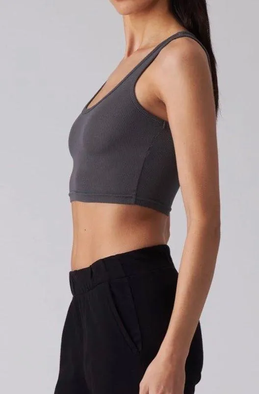 Talentless Waffle Knit Cropped Tank Top - Image 3