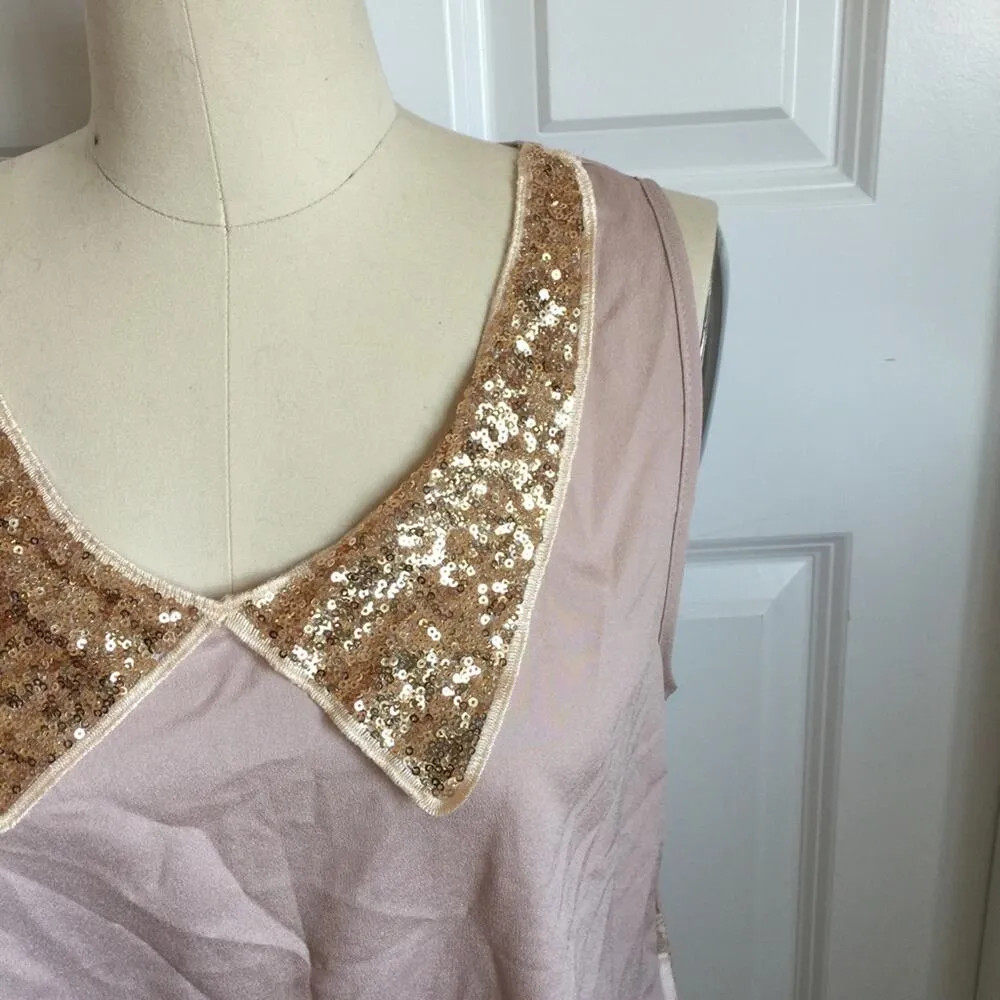 Gold Sequin Collared Shirt - Image 2