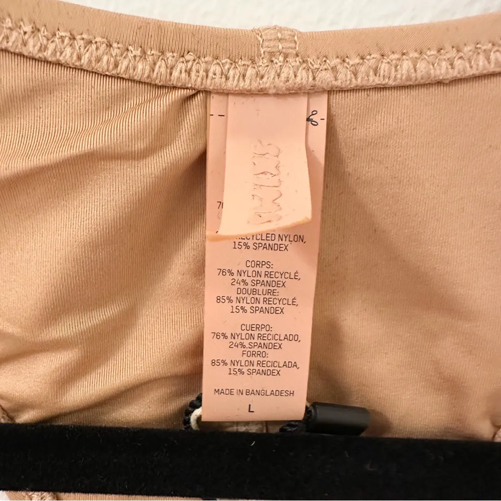 NWT Skims Swim Cycle Suit One Piece Women's Size M Ochre Racerback Scoop Neck L - Image 9