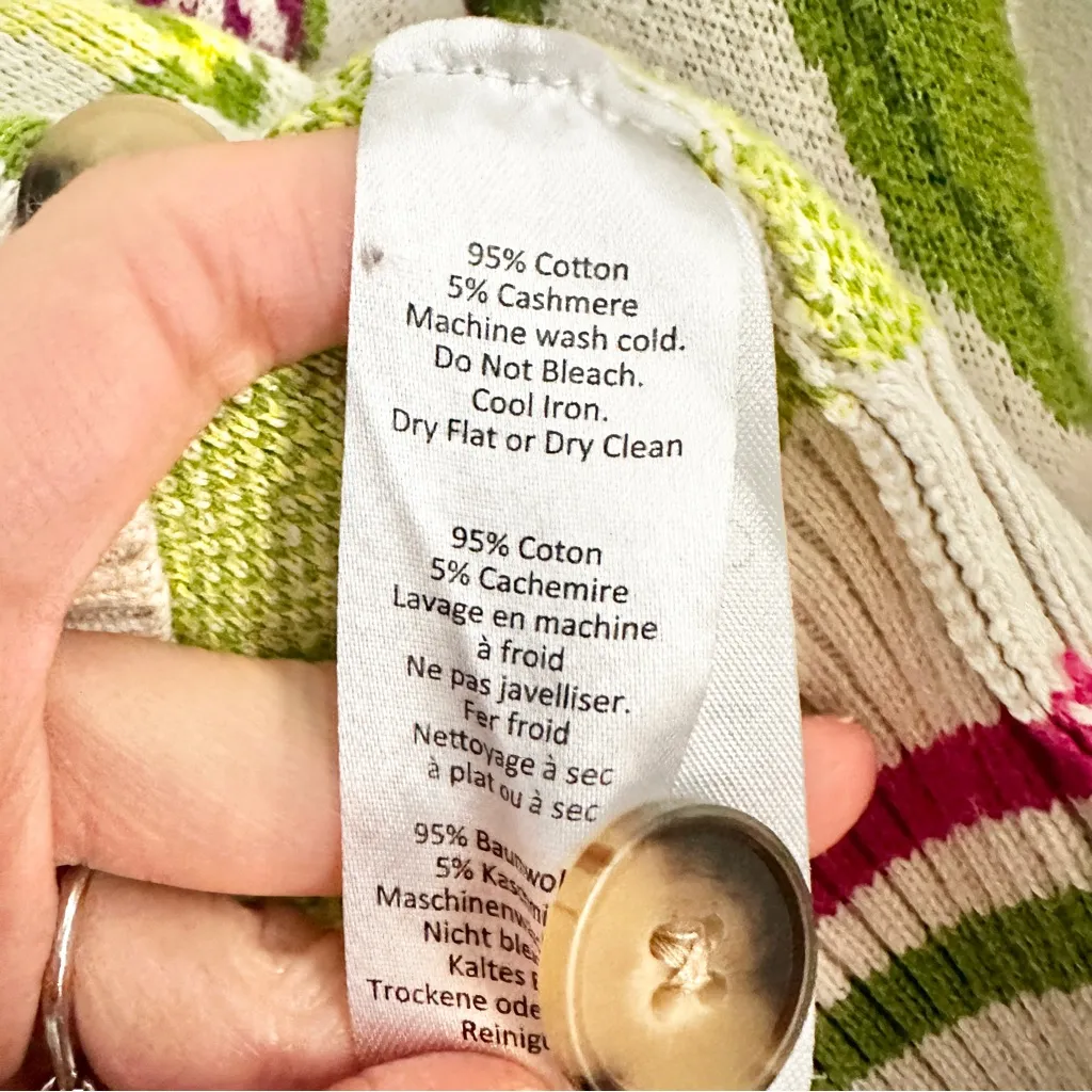 Rachel Antonoff Ana Veggie Cardigan Green Size 1X - Image 14