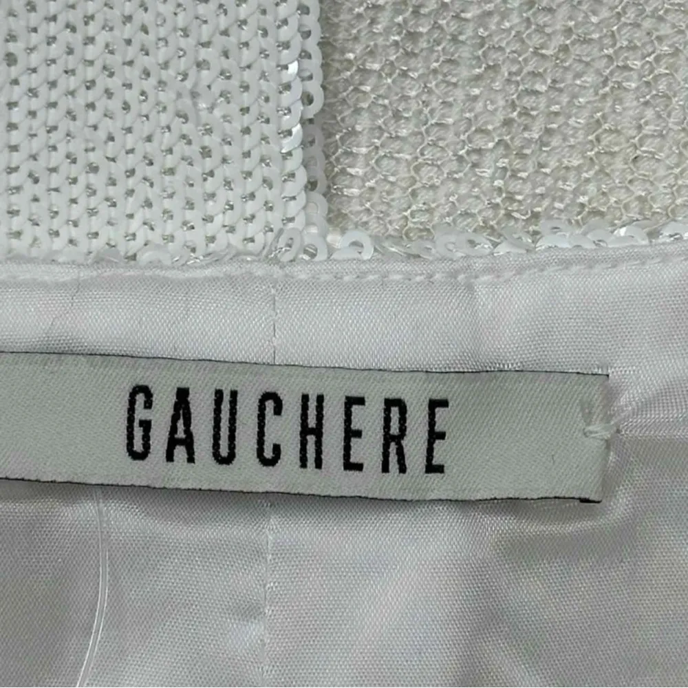 GAUCHERE White Sequin Maxi Skirt Size 34 - Image 5