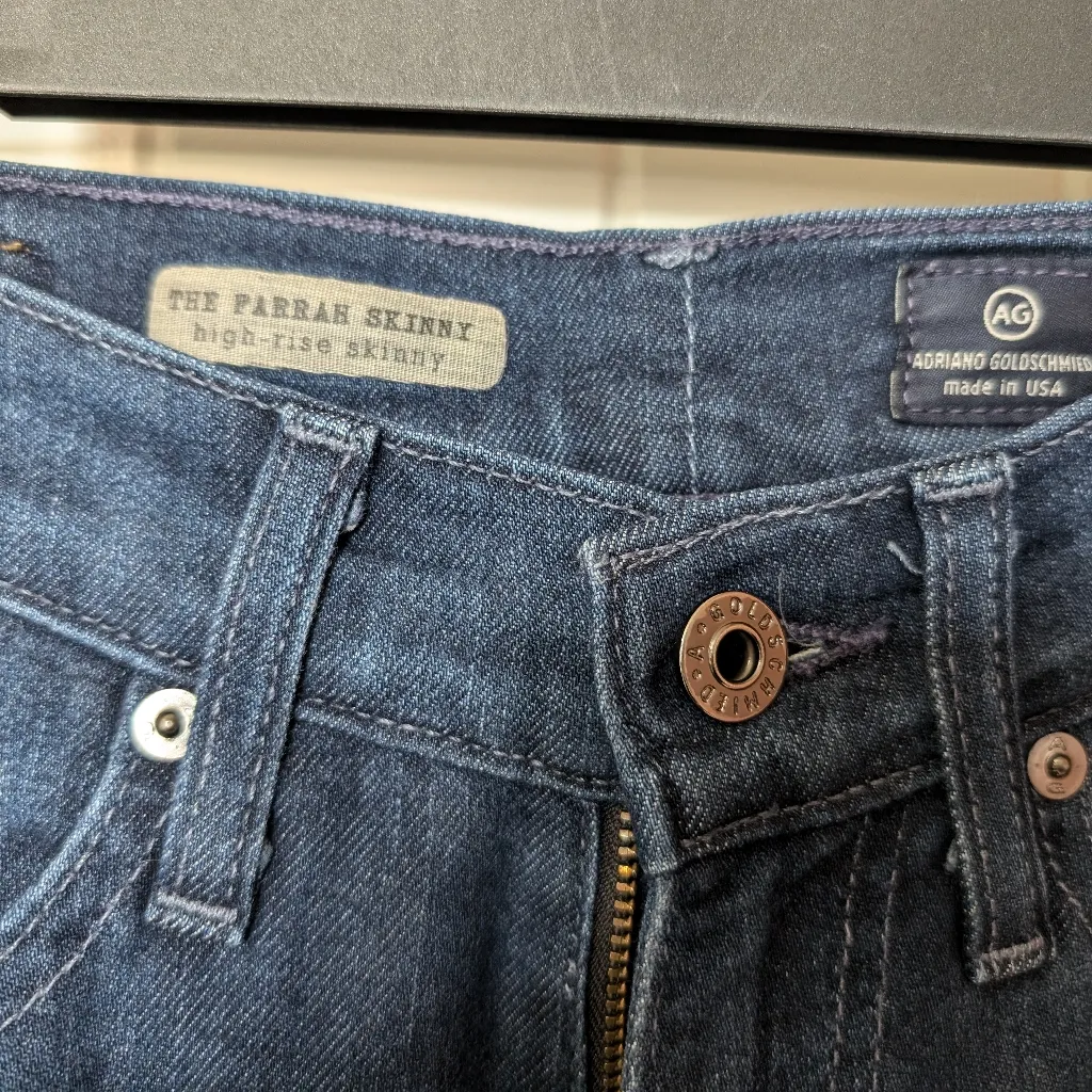 ADRIANO GOLDSCHMIED AG Farrah Skinny High Rise Jean W26 Medium Wash - Image 3