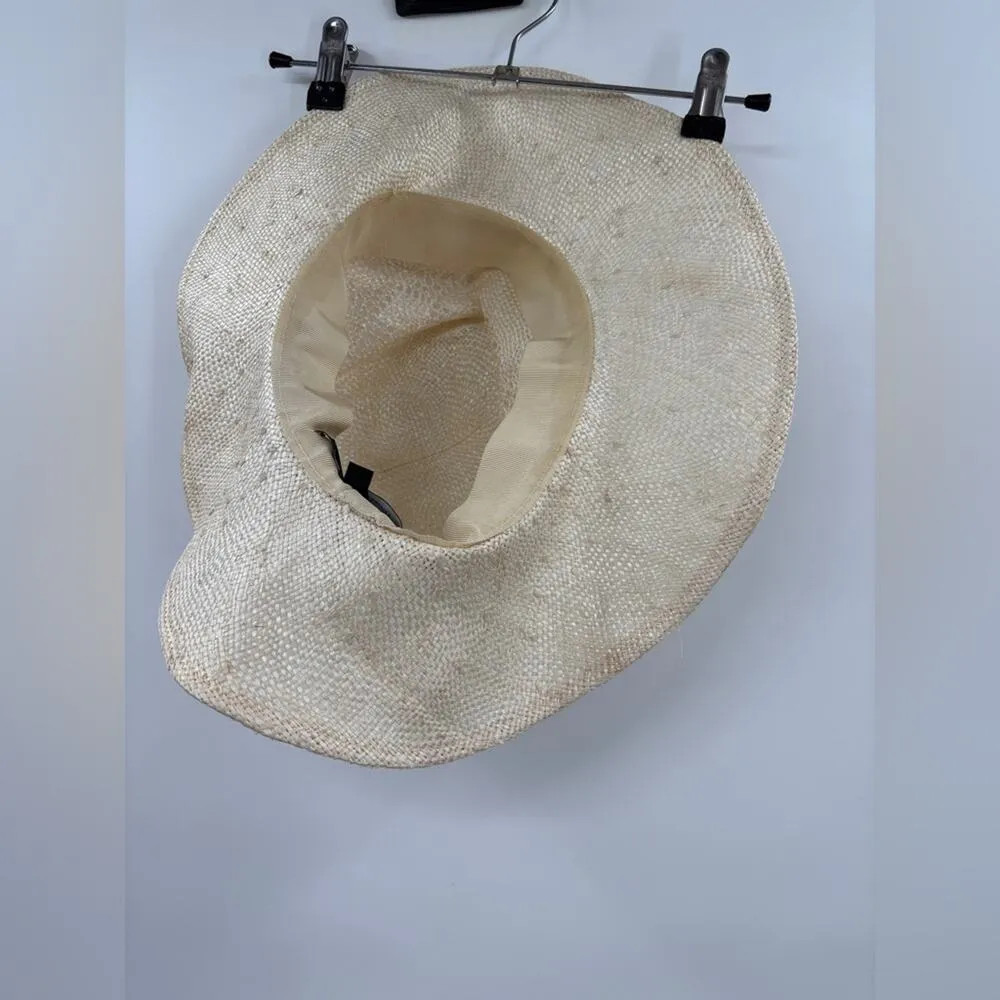 Gladys Tamez Millinery Bella Straw Cowboy Hat Beaded Band Natural - Image 6